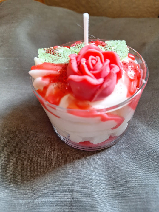 Bougie jolie rose 290 gr