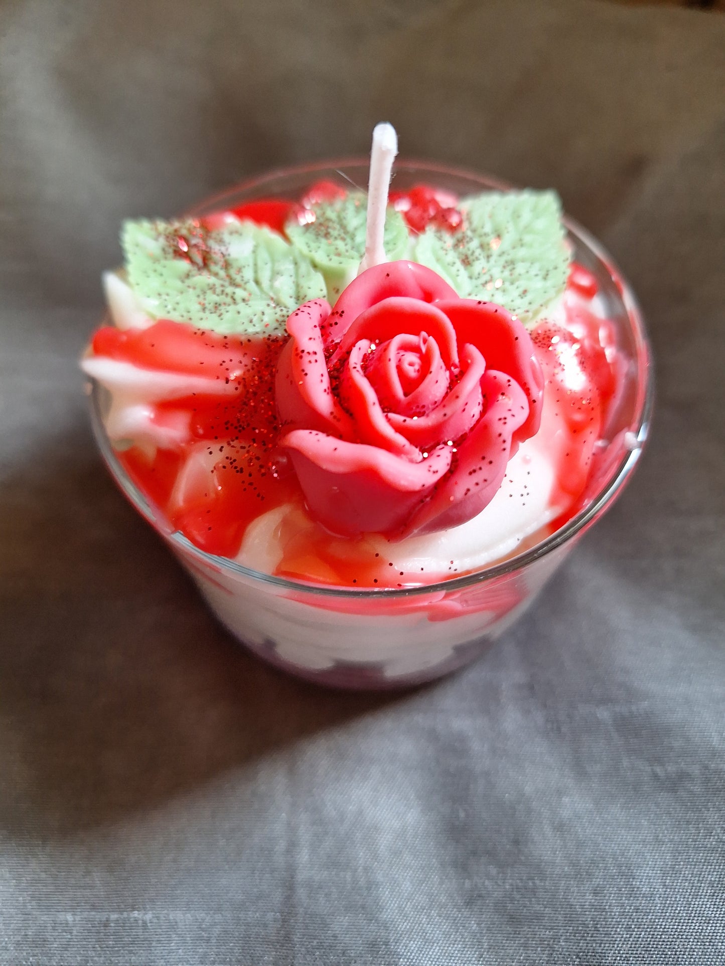 Bougie jolie rose 290 gr