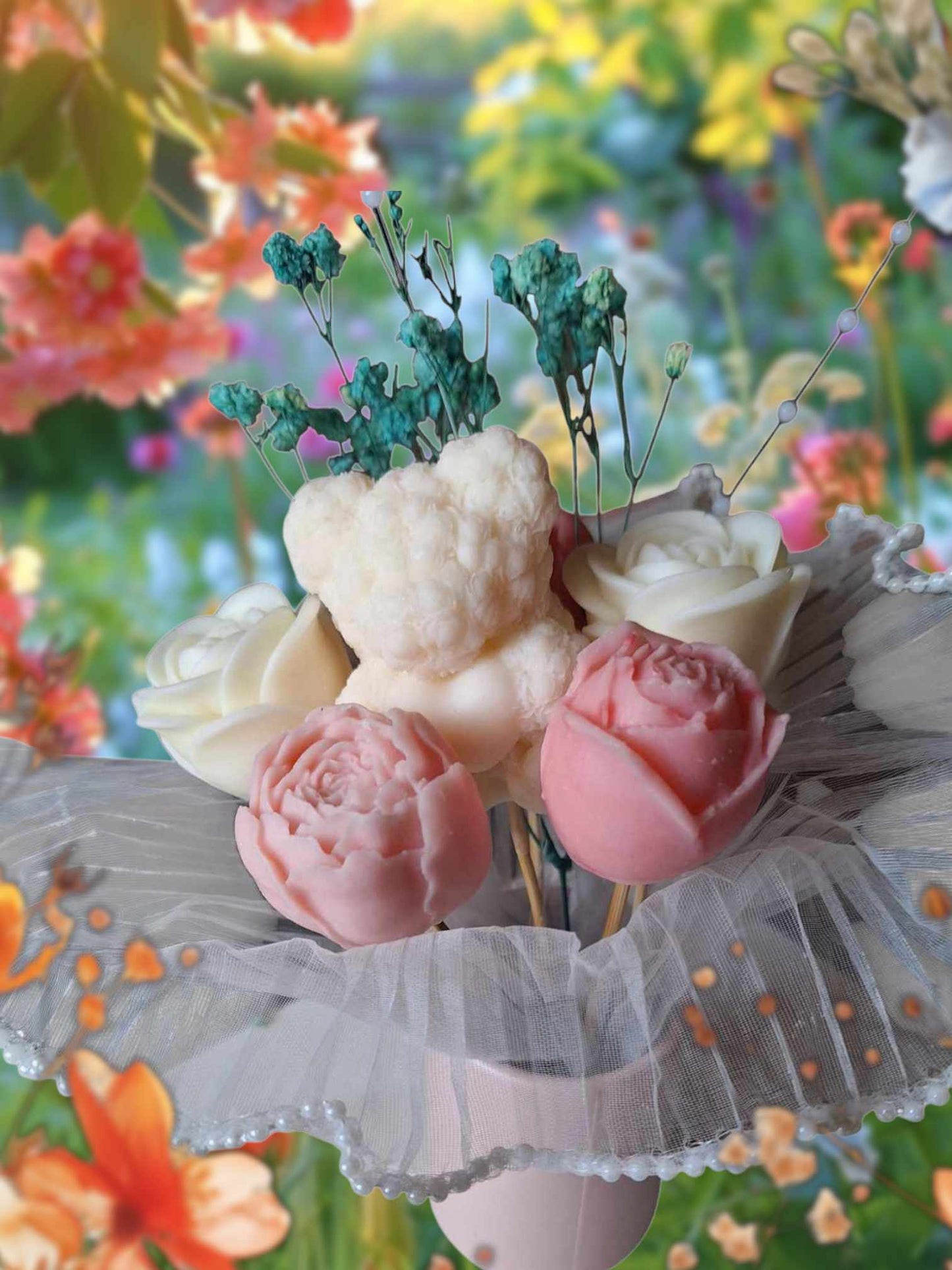 Bouquet champ de rose